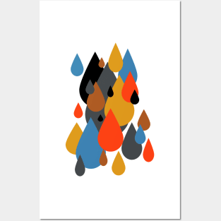 Mid Century Modern Rain Drops on Your Head Posters and Art